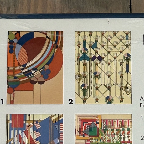 Frank Lloyd Wright Block Puzzle - 6 Puzzles. - Picture 6 of 11